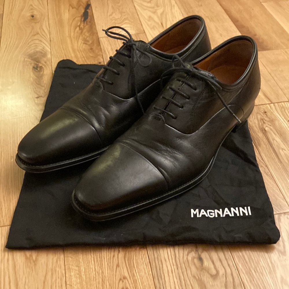 Magnanni Federico Black Dress Shoes Size 14